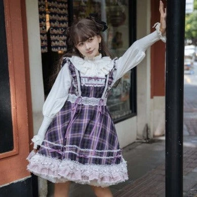 Endless Summer Madras Check High Waist Jumper Skirt 8 Endless Summer Madras Check High Waist Jumper Skirt - Image 6