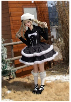 Front Ribbon, Two-tiered Ruffle Jumper Skirt With Fur -LOLITA Shop O1CN01NFVF1C2CZ6PsMfzoc 2528448487 1fb5ac52 f2e7 464f b814 2fdff4c8592a