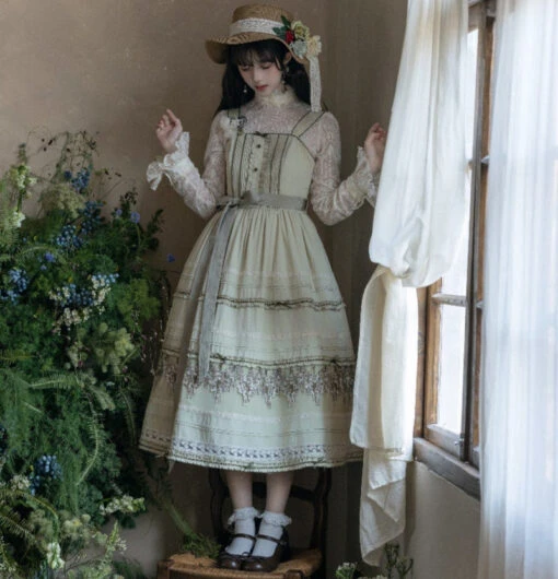 [Pre-orders Available Until 3/19] Mucha's New Lily Manuscripts Jumper Skirt