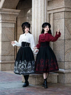 Lyra Theatre High Waist Skirt (Embroidered) -LOLITA Shop O1CN01NOWA2J28HuykPq0BD 3246157908 585e5d55 0772 46aa 8e39 cc79f3276e5e