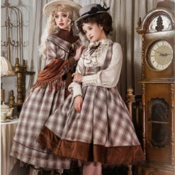 Fontainebleau Checkered High Waist Jumper Skirt -LOLITA Shop O1CN01NSpUjn1OM45WYSGet 1741691690 1 32ef8438 f345 46fb b1e7 76db62336123