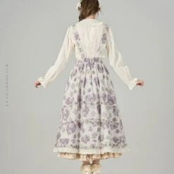 [Pre-orders Until 9/9] Bouquets For Autumn Days Strap Skirt -LOLITA Shop O1CN01NYD7y12JleRLelIZz 2703379462