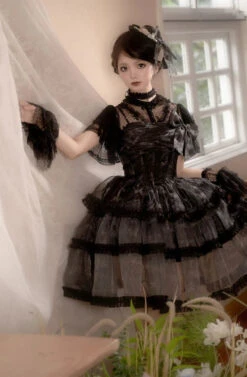 Makucho Sword And Butterfly Gothic Lolita Jumper Skirt Full Set -LOLITA Shop O1CN01NnLonk2CZ6NOwTdsY 2528448487 b7977b1c 6dcd 4e58 a952 30daed17e3e0