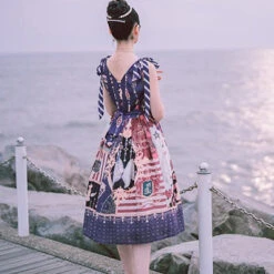 Brave Journey 2 Shoulder Ribbon Jumper Skirt -LOLITA Shop O1CN01NxVYBn1Lj0vYCKdMG 546141334