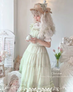 [Outlet] French Girly 2way Apron Skirt [with Flared Sleeves] -LOLITA Shop O1CN01OHk4WG1FteZJt9lFZ 32520545