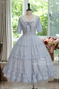 [Pre-order] Lecia French Girly Short Sleeve Dress -LOLITA Shop O1CN01OJciAI1FtepLyWAdr 32520545