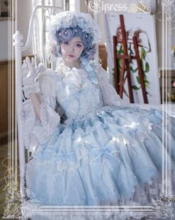 Holy Jewel Ribbon And Lace Princess Dress -LOLITA Shop O1CN01OThYV11uPKNPJVIyC 43566029