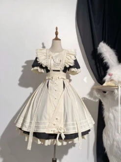 The Sound Of A Bell Maid-style Sleeved Dress Set, Short Length -LOLITA Shop O1CN01Odc3j11eJLjpQuypL 2214425933850