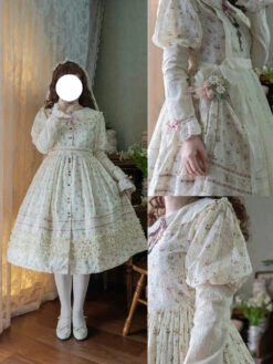 [Pre-order] Pink Flower Buttoned Cotton Dress With Small Floral Pattern -LOLITA Shop O1CN01Okl1Yq2GOLLchXFVD 57119005 d967a0ff 193c 4689 af2b 5764c4fa1a11