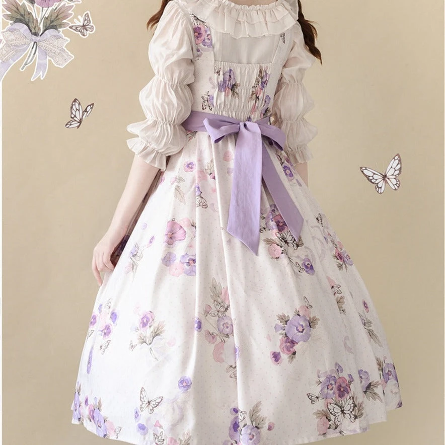 Tricolor Violet Elegant Jumper Skirt 6 Tricolor Violet Elegant Jumper Skirt - Image 4