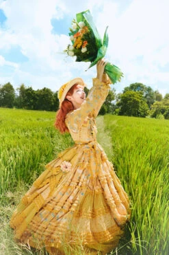 [Pre-order] Gardening Sunflower Luxury Dress -LOLITA Shop O1CN01PzXD402GOLZSCl6Ji 57119005