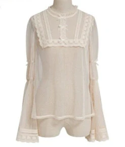 Opera Theater Dotted Tulle Blouse -LOLITA Shop O1CN01QG2Pbv1NZyb0fHzXA 756511585