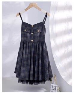 Gray Plaid Strap Jumper Skirt 17 Gray Plaid Strap Jumper Skirt -LOLITA Shop O1CN01QJuR3x22QGRt33VBA 58327114