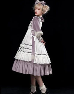Evening Prayer Velvet Frill Neck Dress -LOLITA Shop O1CN01QVVmTP25h9hgh4AyP 2200541717557