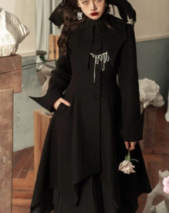 Gothic Lolita Bat Black Coat -LOLITA Shop O1CN01QbOEww295pzv7Z747 48788017