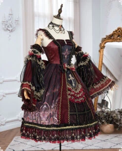 [Pre-order] Elegant Palace Print Retro Lolita Dress -LOLITA Shop O1CN01RGvoCe2H88oN48ahT 3943659105
