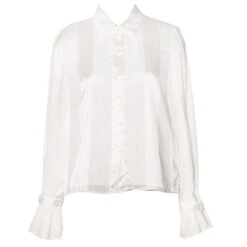 French Retro Pleated Cuff White Blouse 21 French Retro Pleated Cuff White Blouse -LOLITA Shop O1CN01ROI6oI2IjzOL1R59g 235759323