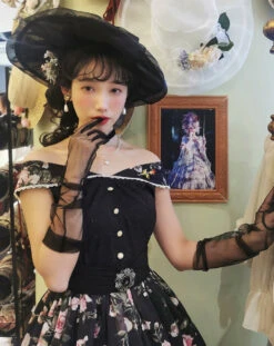 [Pre-order] Rose Garden 2-way Design Neck Classic Lolita Jumper Skirt -LOLITA Shop O1CN01RVNgKp2GOLFWZLCsm 57119005