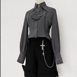 [Pre-order] Prince Lolita Medieval Style Frilled Tie Blouse -LOLITA Shop O1CN01RrgNfd295psvNMJ8Z 48788017
