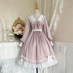 Pastel Color Bunny Ear Sailor Collar Dress -LOLITA Shop O1CN01Sp3iJg1jmGe6OjgVN 290794590