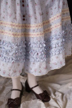 [Pre-order] Pink Flower Buttoned Cotton Skirt With Small Floral Pattern -LOLITA Shop O1CN01SuuTkR2GOLLLiviMO 57119005 430c6bf1 8dfd 494c 8097 665cd69de98d