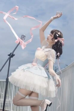 Rose Peach Princess Jumper Skirt 14 Rose Peach Princess Jumper Skirt -LOLITA Shop O1CN01SxArYi1jmGs5PAaA5 290794590