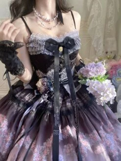 [Pre-orders Available Until 2/26] Romantic Rose Print Jumper Skirt -LOLITA Shop O1CN01T7QtFc1FDWRq6hzeL 3364830453