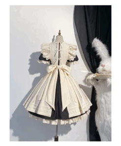 The Sound Of A Bell Maid-style Sleeved Dress Set, Short Length -LOLITA Shop O1CN01Tawxn81eJLmESk7Of 2214425933850