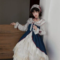 Off Shoulder Layered Skirt Lolita Dress