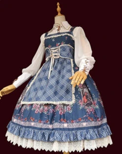 Little Red Riding Hood Print Garden Style Jumperskirt -LOLITA Shop O1CN01U7ieNH1Wer9YjL2dI 11942814