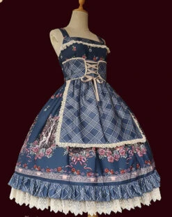 Little Red Riding Hood Print Garden Style Jumperskirt -LOLITA Shop O1CN01VDZnWq1Wer9bWUFdn 11942814