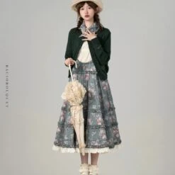 [Pre-orders Until 9/9] Bouquets For Autumn Days Overalls Jumper Skirt -LOLITA Shop O1CN01VLrS9O2JleRCnHyij 2703379462