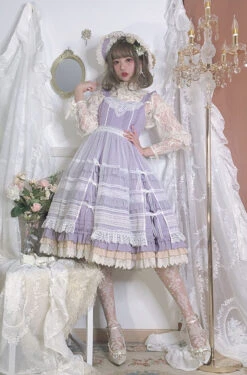 [Reservation Sale] Classical Jumper Skirt With Veil Overskirt -LOLITA Shop O1CN01VZyh2128AaKRQtq6O 1790657892