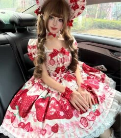 LOLITA [Pre-orders Available Until 3/16] Dream To Strawberry Print Dress -LOLITA Shop O1CN01ViwoBO1QN6VxPlfpE 2610341963 bb7b6bd2 59f7 4c2f 9091 8c2e0e8d0a2d