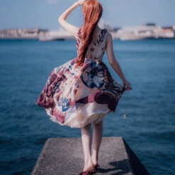 Brave Journey 2 Shoulder Ribbon Jumper Skirt -LOLITA Shop O1CN01Vm2N7q1Lj0vUo0DkD 546141334