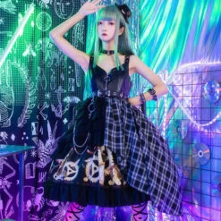 Live Participation Clothes Gothic Lolita Jumper Skirt With Mini Hat And Accessories -LOLITA Shop O1CN01Vt2vhG26Rs6NgzYKE 1673487659
