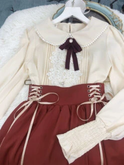 Lady-style Retro Classical Setup [Long Sleeve Type] Total 5 Colors -LOLITA Shop O1CN01WWNTkd1Xm12as1PpK 153312965