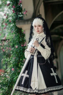 Breath Of The Sky Cross Motif Jumper Skirt 27 Breath Of The Sky Cross Motif Jumper Skirt -LOLITA Shop O1CN01WdMzI01WerMa5BUJH 11942814