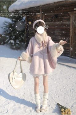 Powder Pink Fur Cape 14 Powder Pink Fur Cape -LOLITA Shop O1CN01WsAH5J2JsWXR29MMk 2312269477