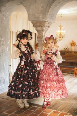 [Pre-orders Available Until 1/23] Sweet Berry Rabbit Jumper Skirt -LOLITA Shop O1CN01X0efBi2GOLb8RWymZ 57119005