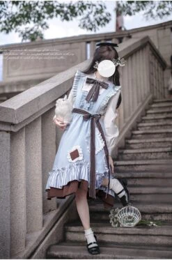 [Pre-order] Magic Choir Apron Skirt And Blouse Set -LOLITA Shop O1CN01XXWqKQ2JsWWFvjurv 2312269477