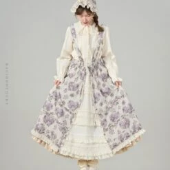 [Pre-orders Until 9/9] Bouquets For Autumn Days Strap Skirt -LOLITA Shop O1CN01XkUayE2JleRGnWQ5m 2703379462