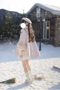 Powder Pink Fur Cape 16 Powder Pink Fur Cape -LOLITA Shop O1CN01Y8o6SC2JsWXOda63r 2312269477