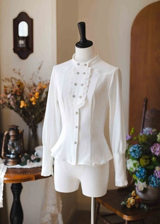 [Pre-order] Forest Carol Double-button Classic Blouse [Buy Together For 20% Off]