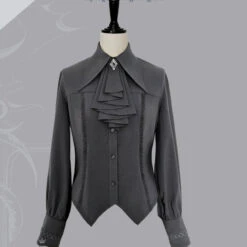 [Pre-order] Prince Lolita Medieval Style Frilled Tie Blouse -LOLITA Shop O1CN01YkqBrt295psvN6KUC 48788017