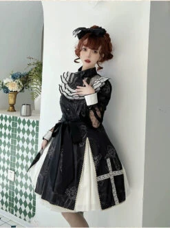 White Cross Ribbon Gothic Long Sleeve Dress 19 White Cross Ribbon Gothic Long Sleeve Dress -LOLITA Shop O1CN01YyzteB26RsI0gK7UG 1673487659 f31c848c 2145 45a6 b4ba f2adbb65650d