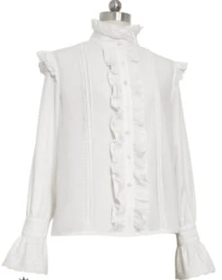Prince Lolita Stand Collar Frill Blouse -LOLITA Shop O1CN01Z3qUH3295pxXU3So9 48788017