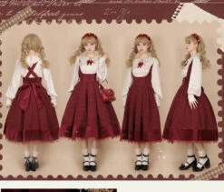 Fontainebleau Checkered High Waist Jumper Skirt -LOLITA Shop O1CN01Z65pz91OM45Zshhmh 1741691690 1 70f9dfd9 7b2d 497b 83af 90e01f007ea6