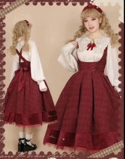 Fontainebleau Checkered High Waist Jumper Skirt -LOLITA Shop O1CN01Z65pz91OM45Zshhmh 1741691690 81ccd9f0 cc2e 474e b624 d9afbca8fc80