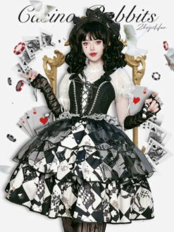 JOKER CARD Setup With Block Check Tulle Skirt -LOLITA Shop O1CN01ZVAOcW2H890Wz0dPM 3943659105 06441953 70d7 475b 83ce 7ac837bdd160